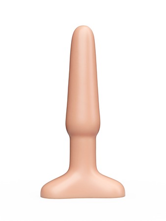 Классический анальный плаг телесного цвета - 11,5 см.